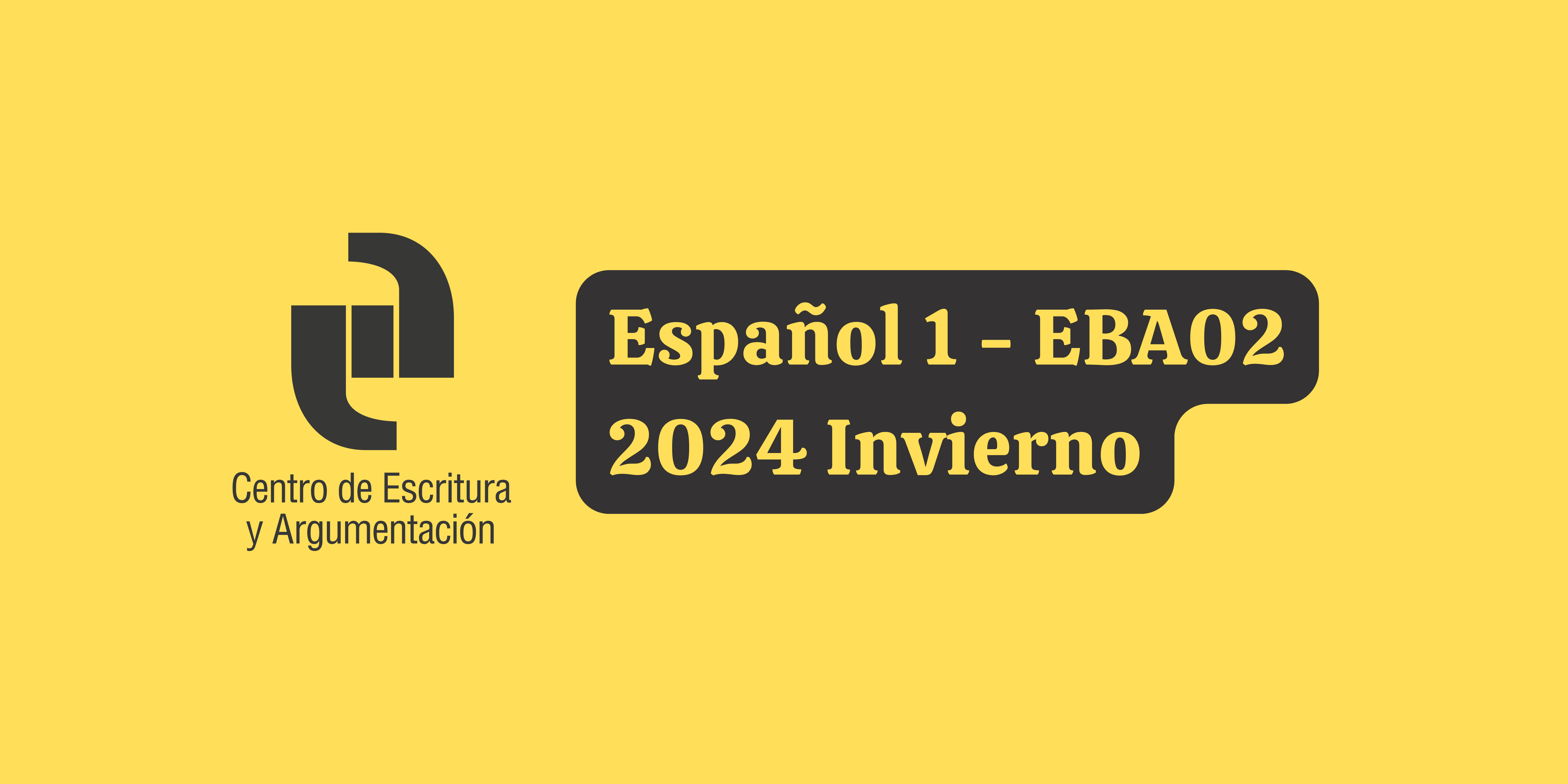 T24I- Español 1 (EBA02-Licenciatura)
