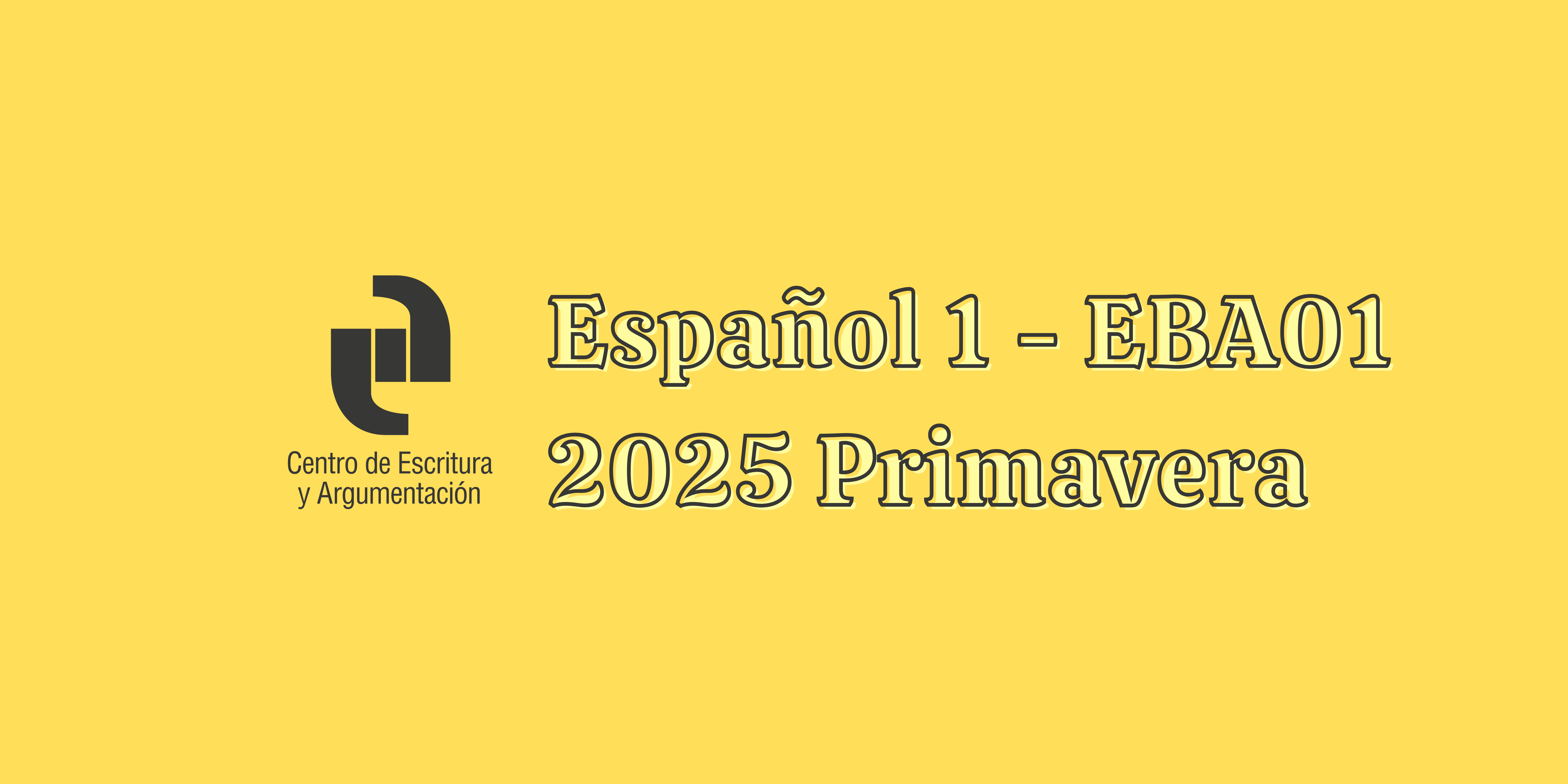 T25P Español 1 (EBA01 Licenciatura)