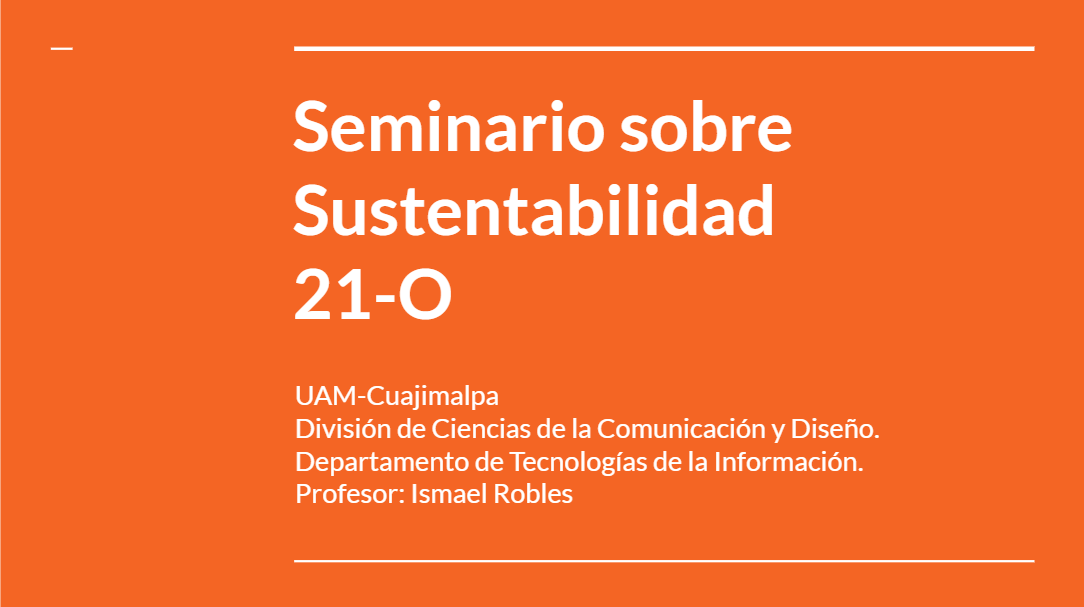 21-O Seminario Sobre Sustentabilidad - TG01T